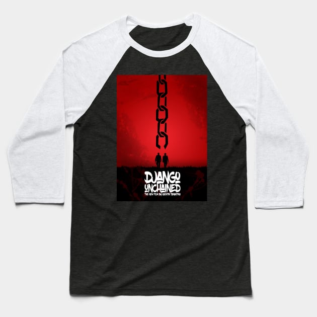 Django Unchained - Minimal - Tarantino Alternative Baseball T-Shirt by HDMI2K